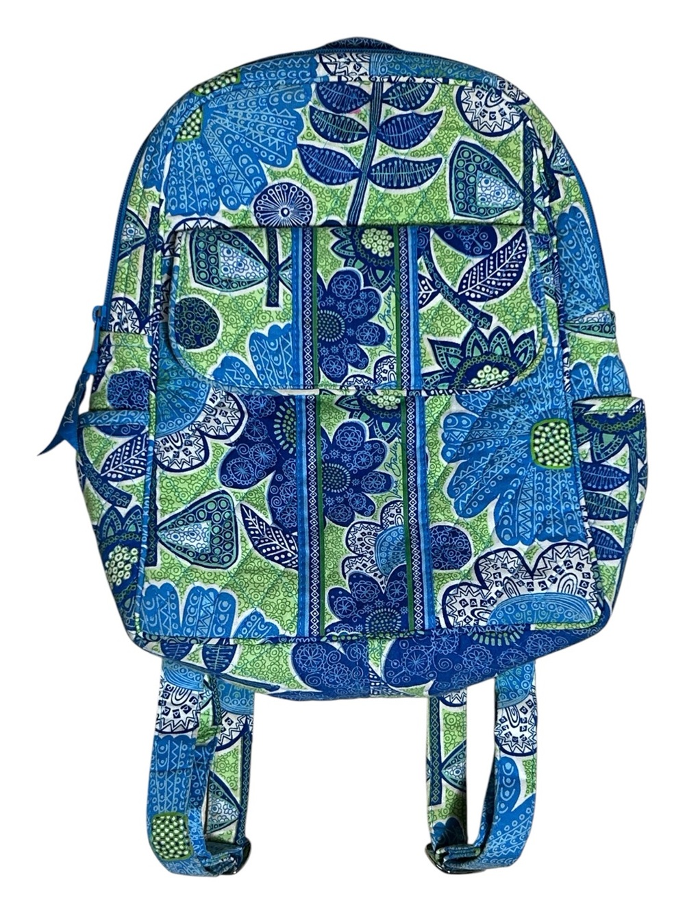 Vera Bradley Quilted Mini Backpack Retired Doodle Daisy Floral Pattern